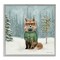 Stupell Industries Winter Woodland Fox Framed Giclee By Danielle Murray